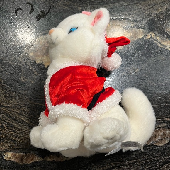 White CAT Aristocats marie stuffed animal Disney Store Plush Christmas 12” TOY - Picture 13 of 14